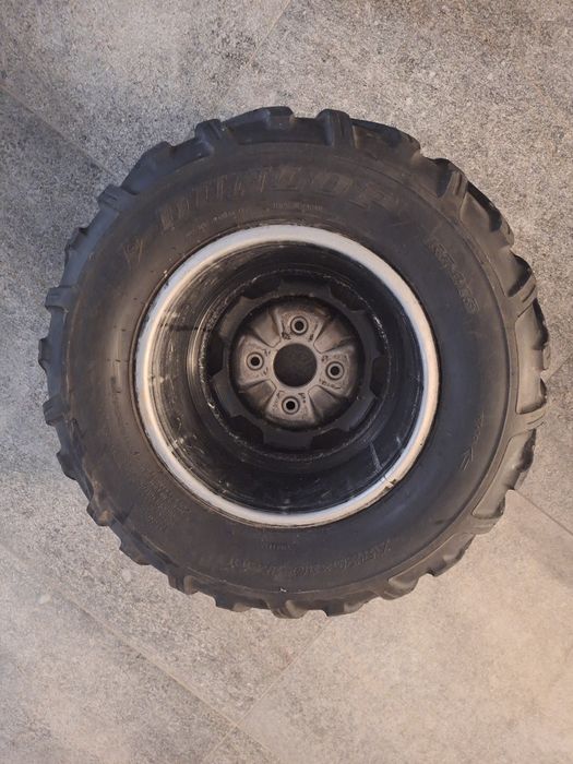 Opony i felgi Dunlop. Suzuki kingquad 700
