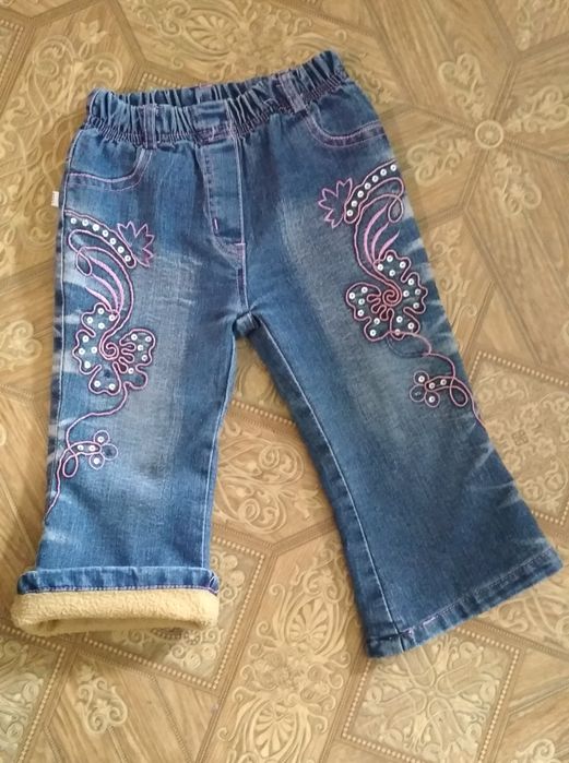 Джинсы теплые на девочку