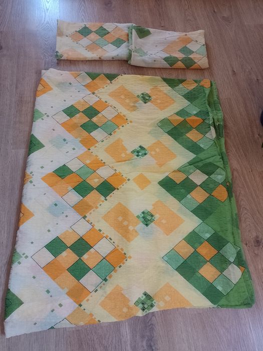 Kolorowa pościel we wzory geometryczne 160x200,75x70