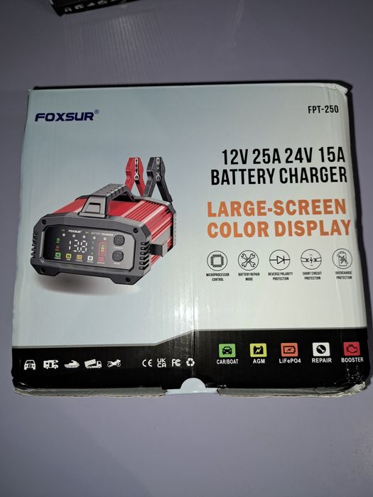 Зарядний пристрій 25A Foxsur  FPT-250 бустер