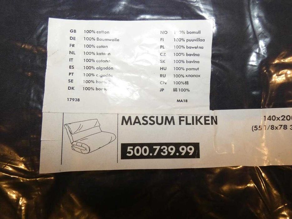 pokrowiec materac IKEA massum FLIKEN 140x200 cm