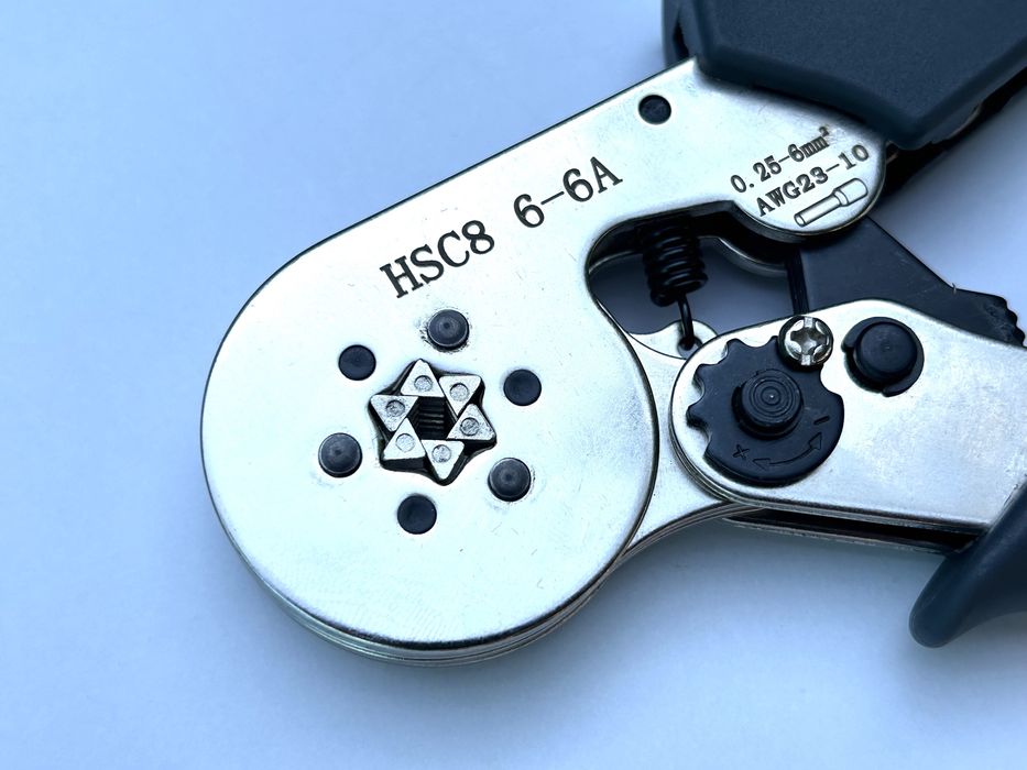 Кримпер Клещи для обжима трубчатых наконечников 6/4 кулачка WOZOBUY