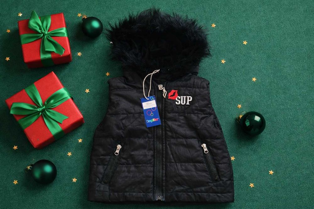 4-6 рок. Lupilu. брендова жилетка з капюшоном