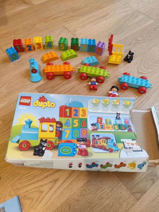 Lego Duplo comboio com números, completo, com caixa