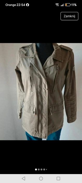 Kurtka khaki wiatrówka