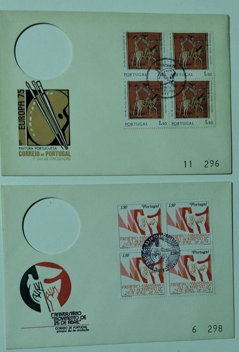 Envelopes com selos antigos conjunto de 7