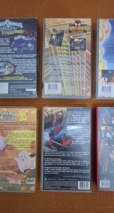 Conjunto de 6 Cassetes VHS Banda Desenhada