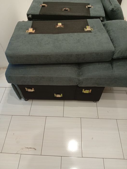 Sofa 2-osobowa Rozkładana do Spania, do 200 kg, Drewniana Rama