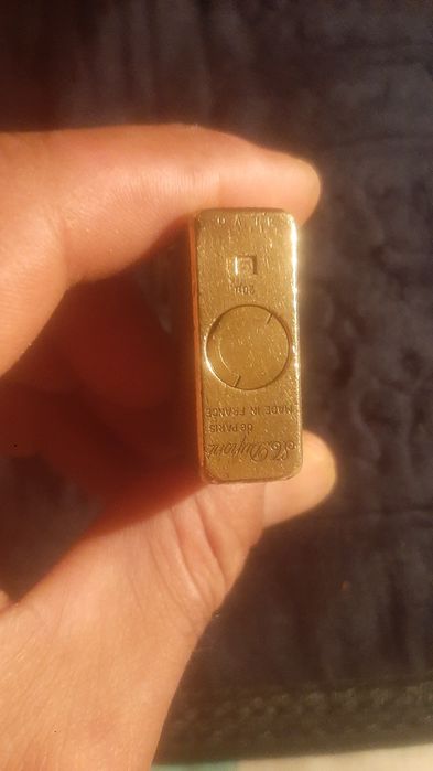 Isqueiro de bolso de gás banhado a ouro