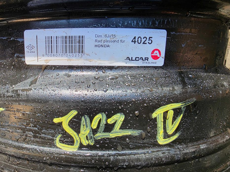 Felga stalowa HONDA JAZZ IV 15" 4x100 ET 50 MG 3