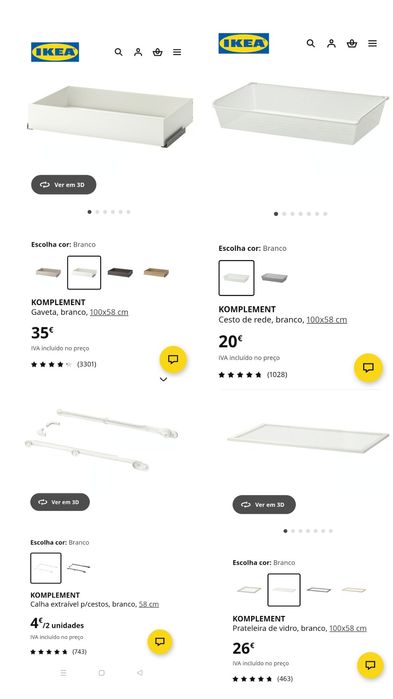 Roupeiro IKEA PAX c/2 portas, 100x60x236cm, em bom estado