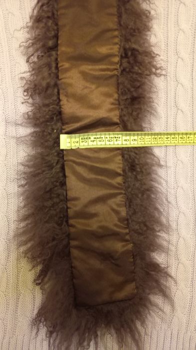 Воротник накладной шарф ламы фиолетоаый