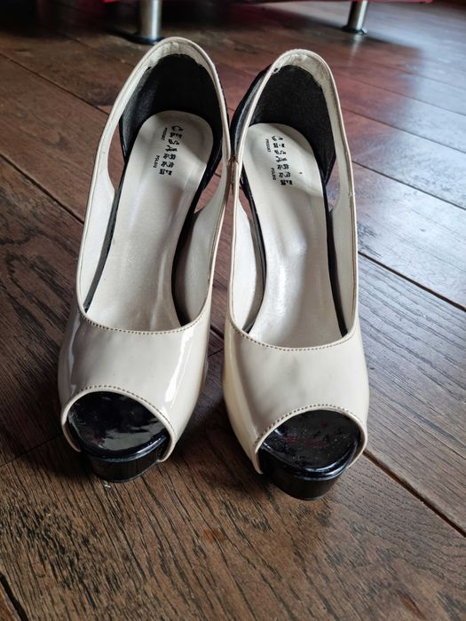 Buty 38 wysoki obcas jak nowe