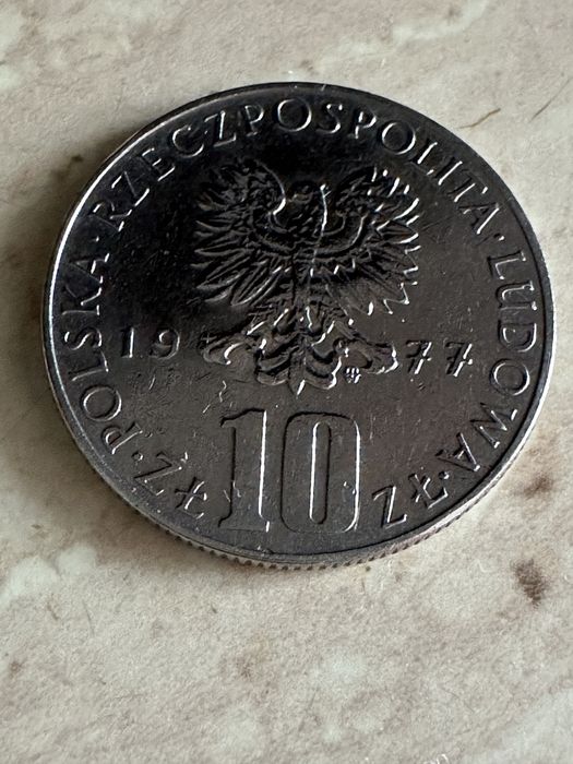 10 zł 1977 moneta prl stan bdb