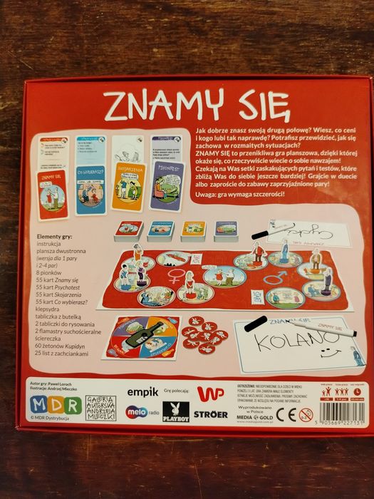 Gra planszowa Znamy się, gra towarzyska, MDR