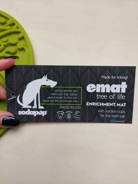 Lickimat mata do lizania dla psa zielona- Soda pup tree of life