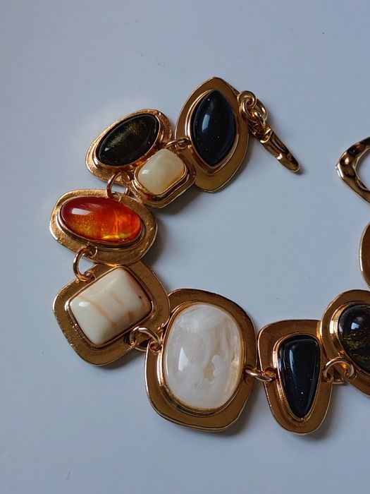 Bransoletka vintage złoto retro boho