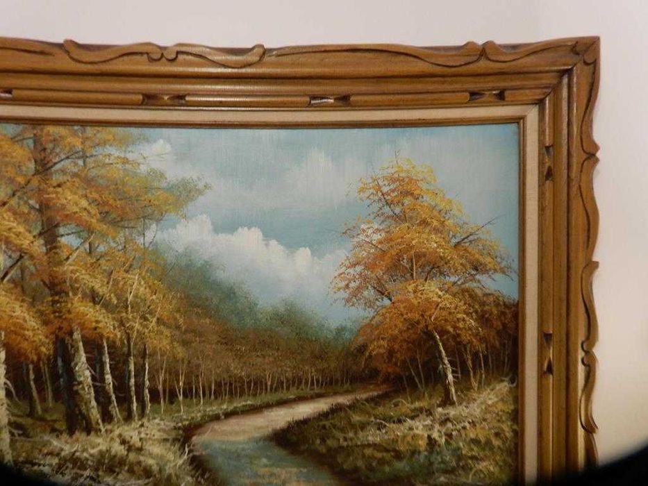 Potężny Obraz Olejny 111x80 – Eugene KINGMAN (1909-1975) – USA – Grube Impasto