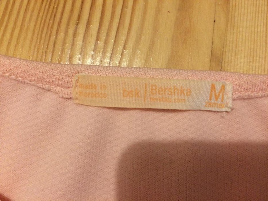 Bershka bluzka pudrowy róż