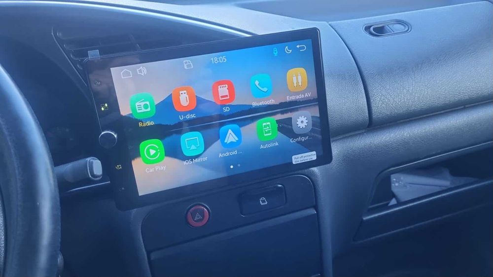 Auto-rádio 1 din estilo tesla 10 Polegadas 4k NOVO