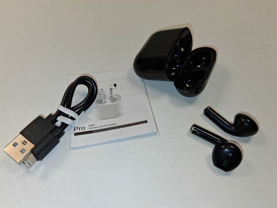 N254 Słuchawki Bezprzewodowe TWS Pro Stereo Headset Czarne Etui