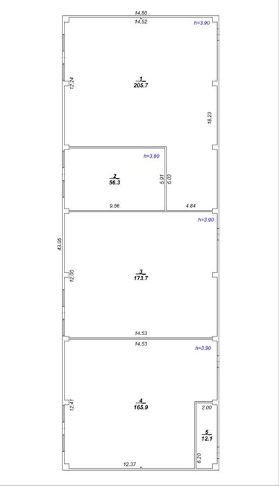 Оренда приміщення 60 м.кв