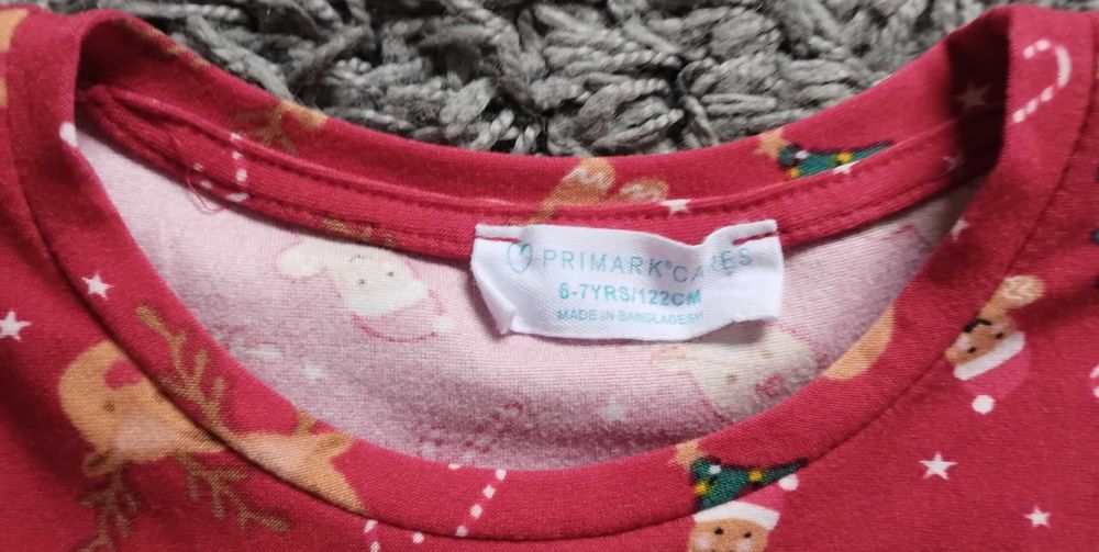 Vestido Natal 6-7 Anos Aveludado Menina