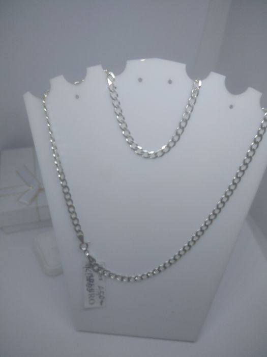 Srebrny łańcuszek splot pancerka pełna srebro 925 długość 45cm