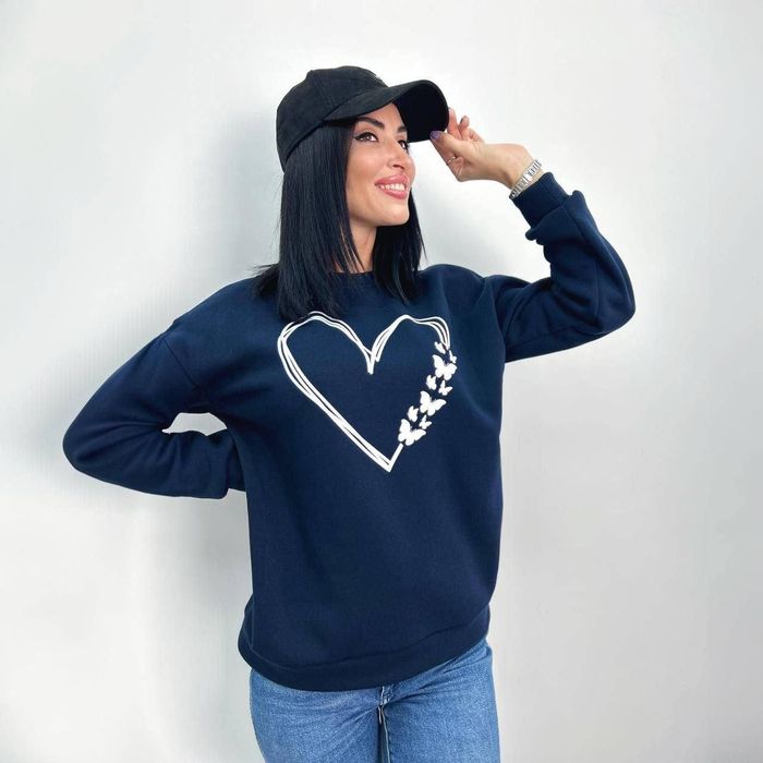 Жіночий утеплений світшот на флісі .50,52