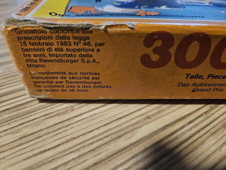 Puzzle (-3 braki) 300 elementów 1983 rok myszka miki disney ravensburg