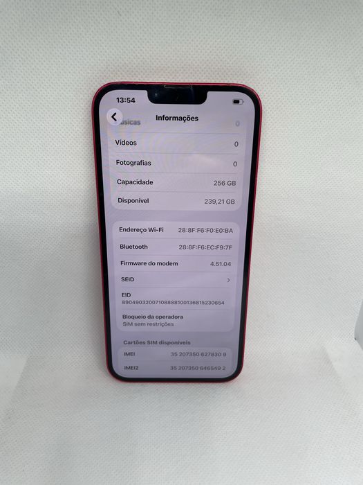 iPhone 14 Plus (E-SIM) para troca