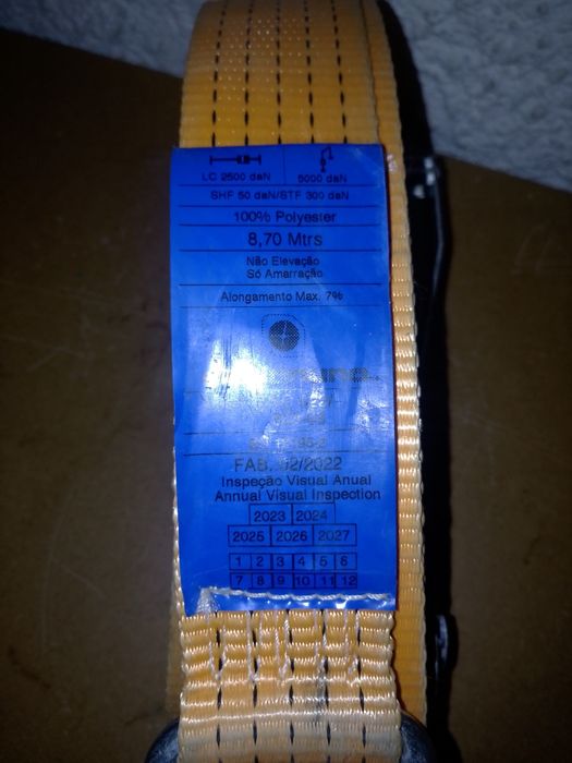 Cinta de amarração 8.70mts