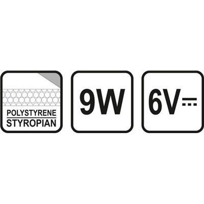 Nóż do cięcia styropianu 9W 3 końcówki 15cm