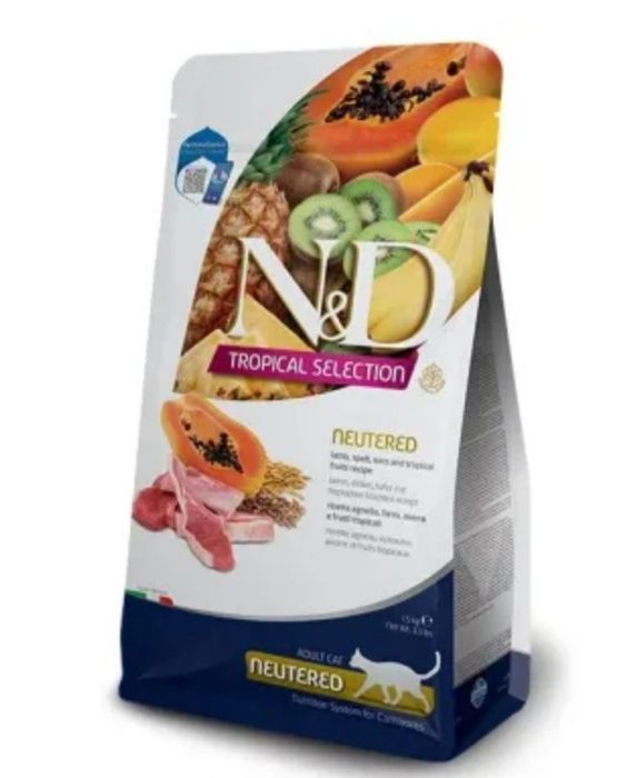 Farmina N&D Tropical Selection Lamb Neutered.Фарміна ягня стерильні