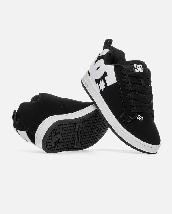 Мужские кроссовки DC COURT Graffik Black-White. Размеры 40-45