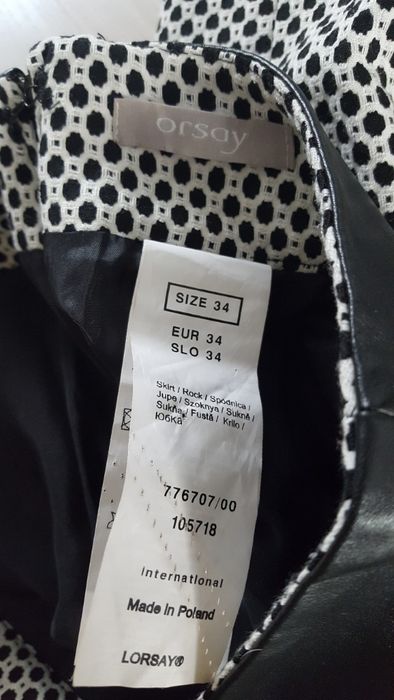 spódnica wysoki stan ołówkowa spódniczka Orsey 34