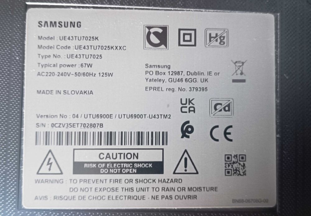 Televisão Samsung 43"