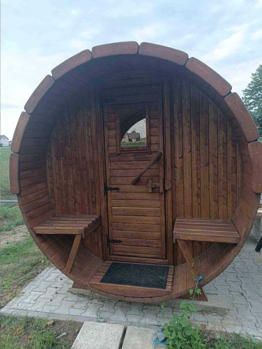 Sauna ogrodowa beczka