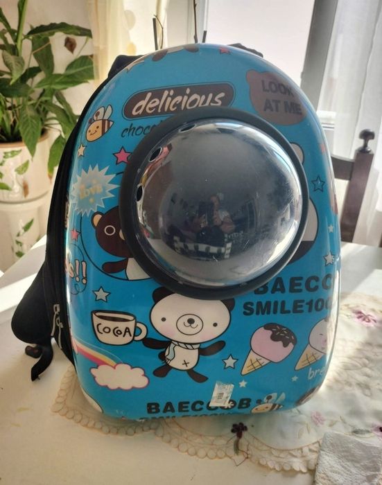 Mochila de transporte para cães e gatos