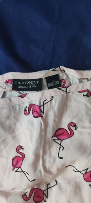Bluzka damska z flamingami