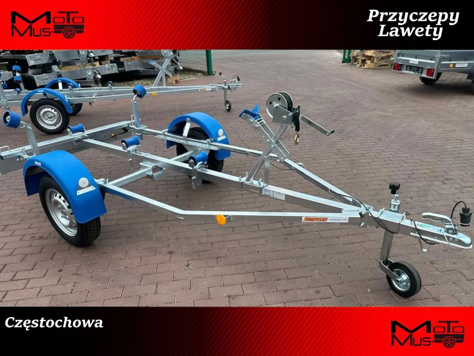 Neptun Przyczepa Neptun N7-12 navy podłodziowa łódź ponton 4m dostawa pod dom  Nowa Neptun pod łodzie 4m dostawa pod dom tylko Częstochowa