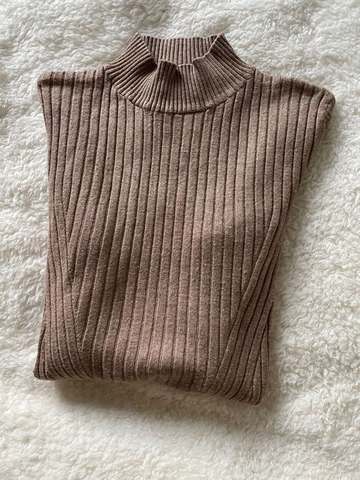 Camisola malha castanha