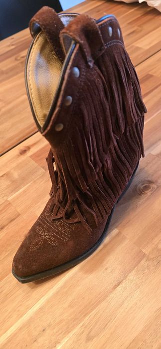 Botas texana em pele legítimo