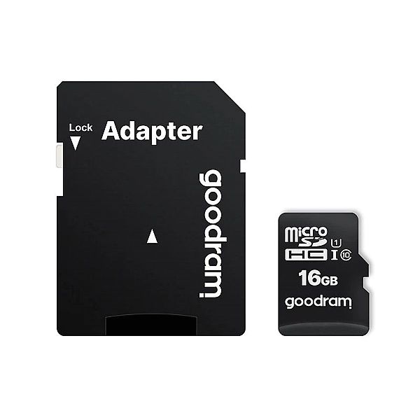 Goodram Microcard 16 GB karta pamięci micro SD HC UHS-I class 10, adap