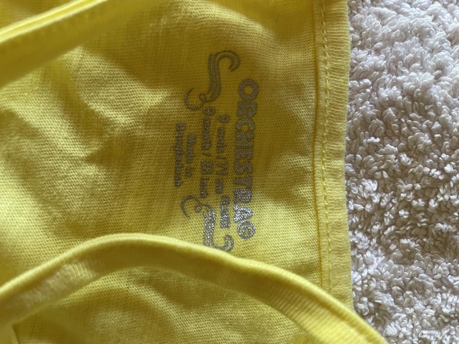 Top de alças amarelo para menina 9 meses novo