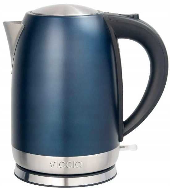 Czajnik elektryczny stalowy VICCIO 2200W 1,7l niebieski