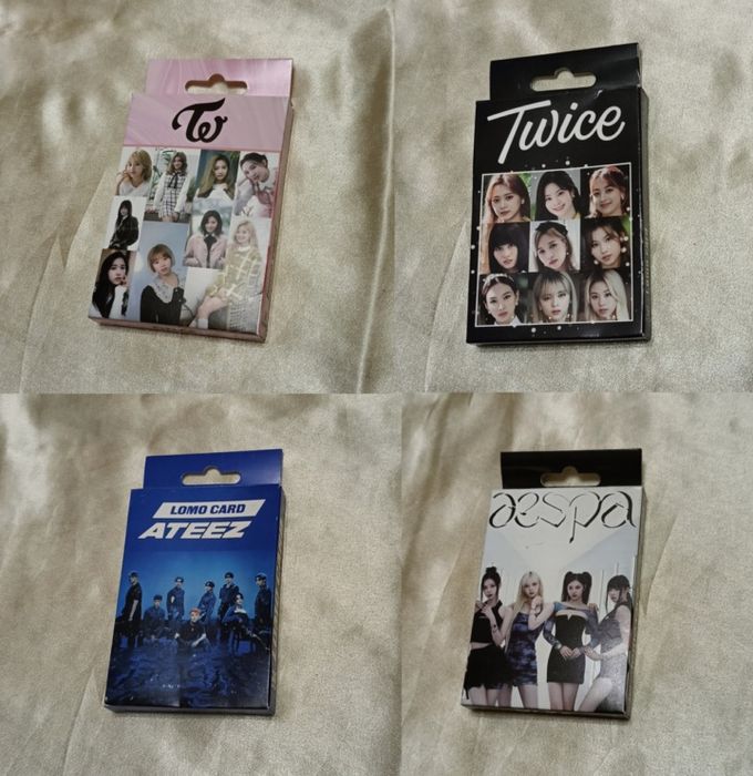 Набори карток кпоп груп (Twice, Aespa, Ateez, Bts)