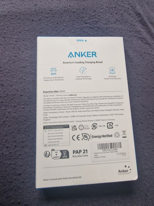 Powerbank anker 10 000 mAh nowy
