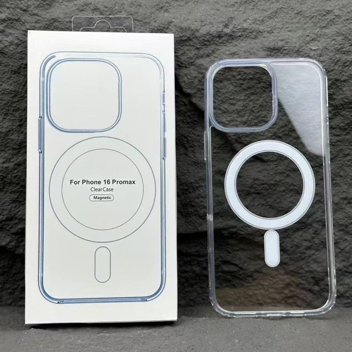 Прозрачный чехол Айфон 12/12 Pro, MagSafe, Силіконовий чохол з магнітом