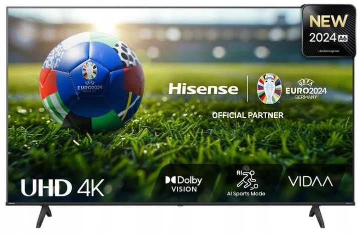 Telewizor 50 cali Hisense 50A6N Smart TV VIDAA 4K Netflix Disney